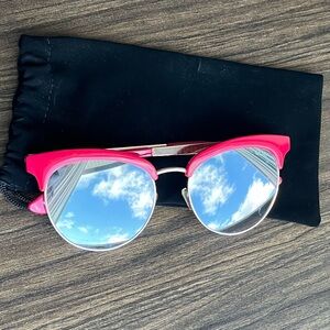 Quay Australia red mirror sunglasses